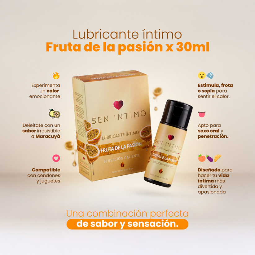 Hot passion fruit lubricant