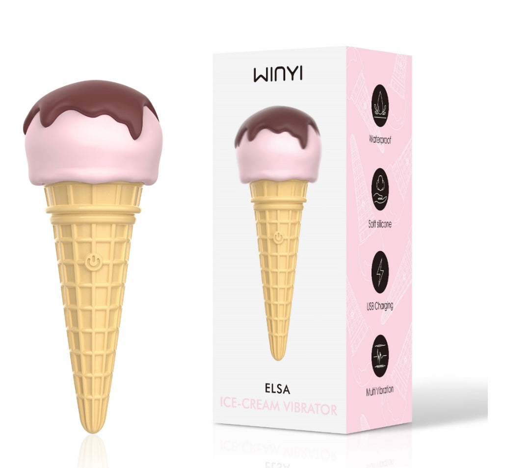 Elsa Ice-Cream Vibrator Massager
